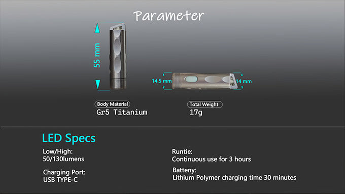 Multi-Tool EDC Ti Flashlights