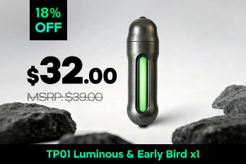 ORIONER TP01: Gr5 Titanium Capsule EDC Glow Pendant