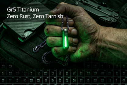 ORIONER TP01: Gr5 Titanium Capsule EDC Glow Pendant
