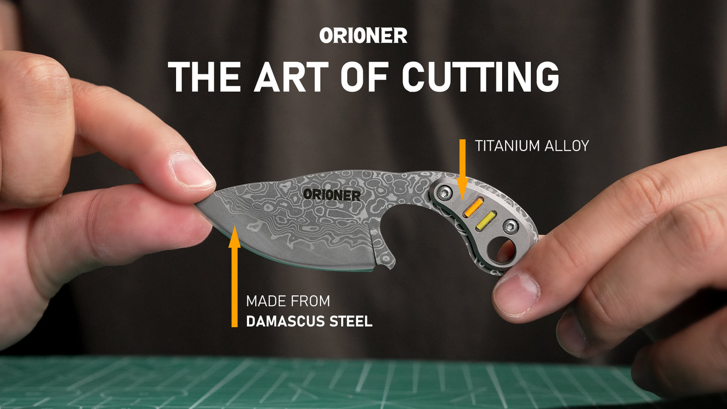 Damascus Steel EDC Folding Knifel