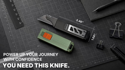 ORIONER MS-08: Gravity-Action EDC Fidget Utility Knife
