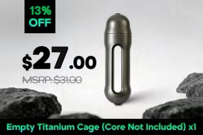 ORIONER TP01: Gr5 Titanium Capsule EDC Glow Pendant