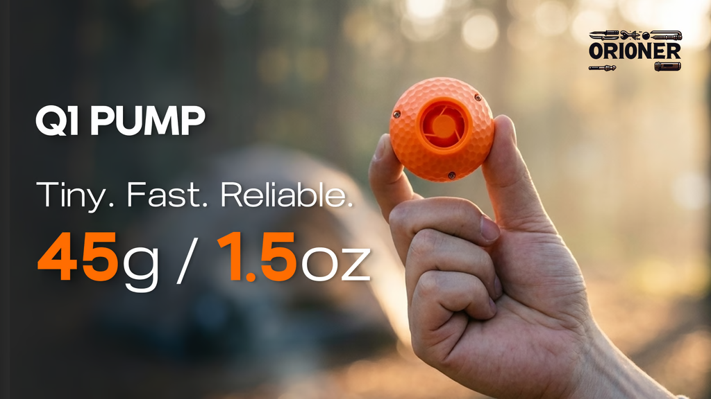 Q1 Pump: Ultra-Light, Brushless High-Speed Camping Pump