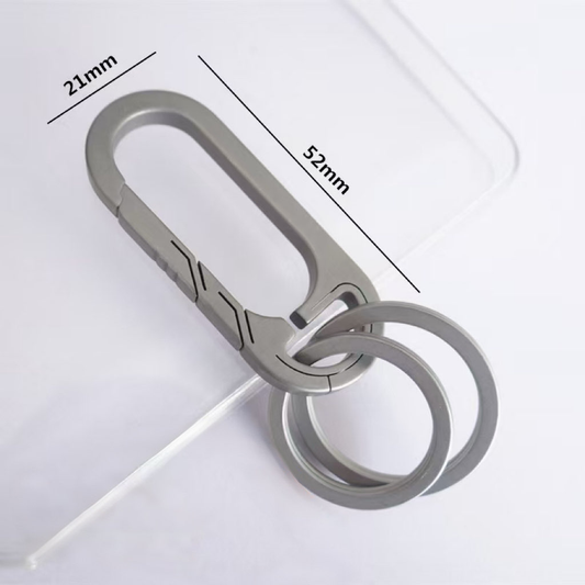 Gr5 Titanium Keychain Lightweight EDC Keyring Pocket Carry Accessory
