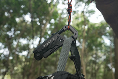 Illuminated 8-Tool Carabiner for Urban & Outdoor