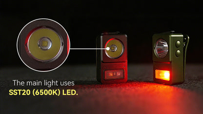 EDC Multi-Function Flashlight with UV/RGB Side Light & Lighter
