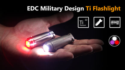 White/UV/Red Titanium Light & Military Design