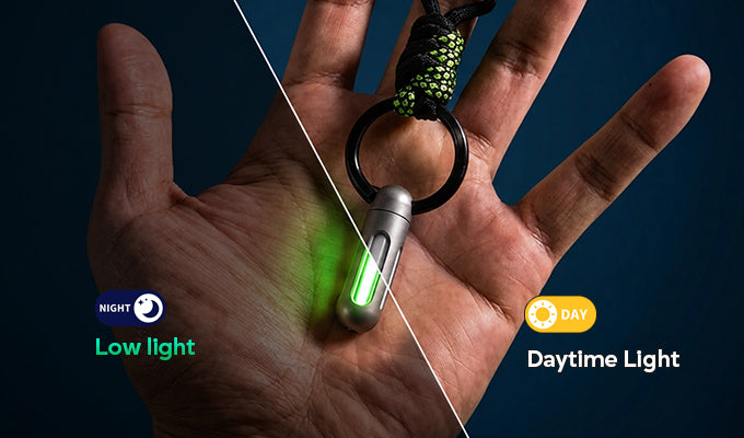 ORIONER TP01: Gr5 Titanium Capsule EDC Glow Pendant